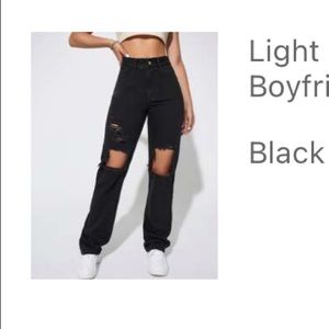 Ripped Boyfriend Jeans